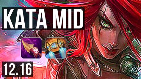 KATA Vs GAREN MID 7 0 4 1 6M Mastery 600 Games Godlike EUW