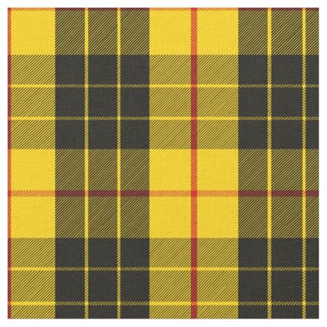 MacLeod Tartan Print Fabric | Zazzle