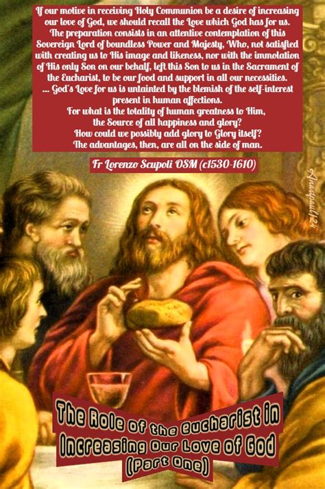 Thought For The Day 27 April The Role Of The Eucharist In