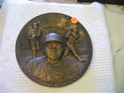 Lot 55 BRADFORD EXCHANGE BABE RUTH PLAQUE Special Interest Estate Sales