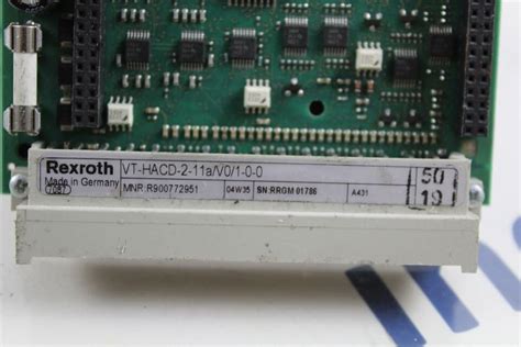 Rexroth Vt hacd 2 11a V0 1 0 0 Verstärkerkarte VTHACD211a V0 100