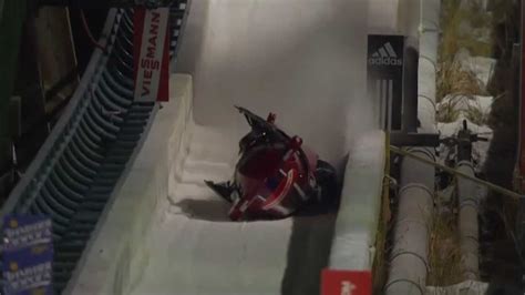 American Bobsled Crashed In Calgary Youtube