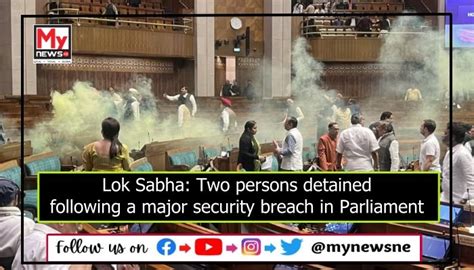 Security Breach In Lok Sabha Leads To Detention Of Two Individuals