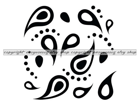 Paisley SVG Paisley DXF Paisley PNG Paisley Clipart Paisley