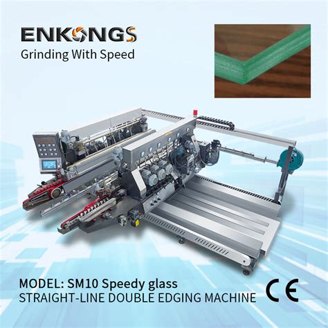 Sm10 Glass Straight Line Double Edging Machine China Glass Double