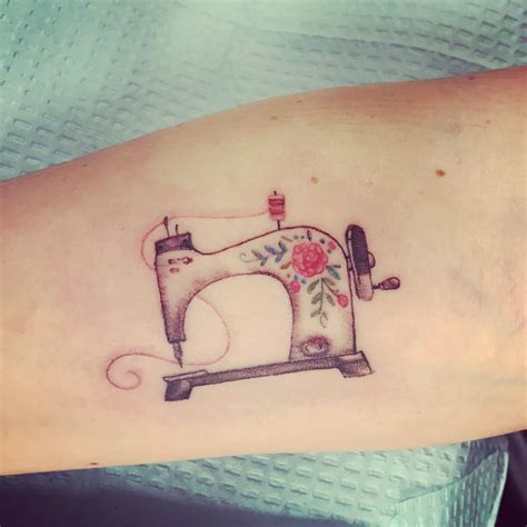 Got A Sewing Machine Tattoo For My Birthday Sewing Machine Tattoo