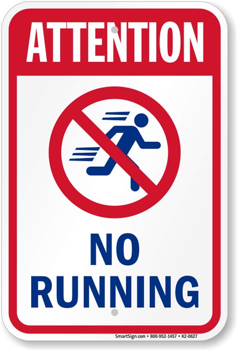 No Running Sign Pool