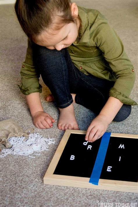 Letter Board Alphabet Activity - Busy Toddler