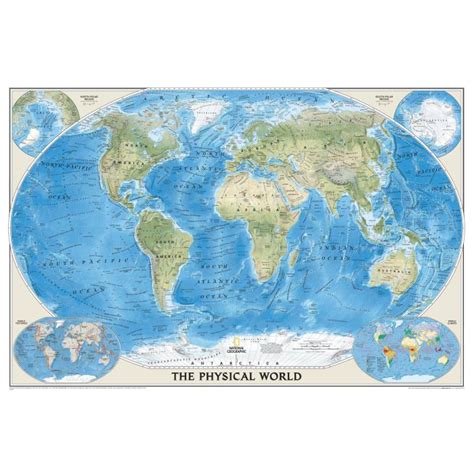 World Physical Map | Stanfords