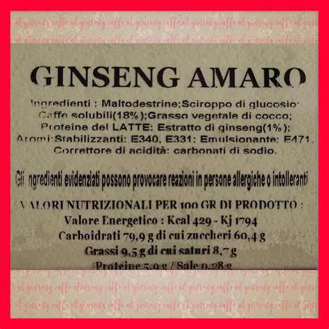 Caffe Al Ginseng Amaro Solubile Compatibili Espresso Point