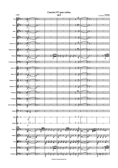 Violin Concerto No 1 Op 6 Paganini Niccolò IMSLP Free Sheet