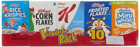 Snapklik Kelloggs Cold Breakfast Cereal Single Serve Variety