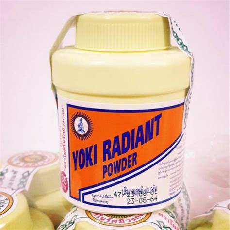 6 Botol Yoki Radiant Powder Bedak Gatal Thai Bedak Gatal Kulit Badan