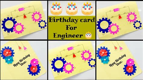 DIY Birthday Card For Engineer Super Easy Handmade Birthday Card YouTube