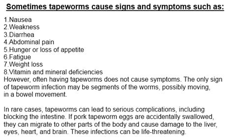 tapeworm Symptoms | 1symptoms