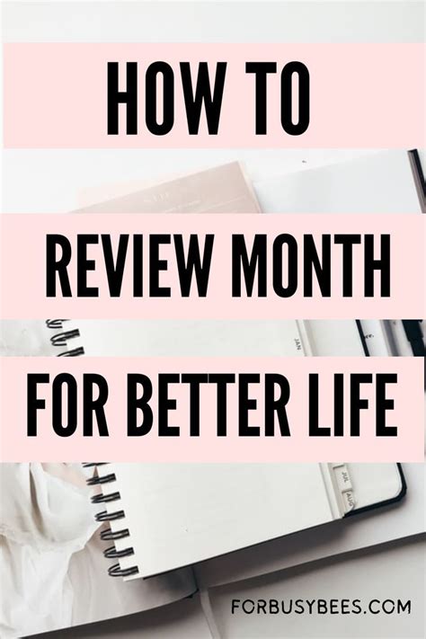 How To Do Monthly Reflection Quickly For Busy Bee S Artofit