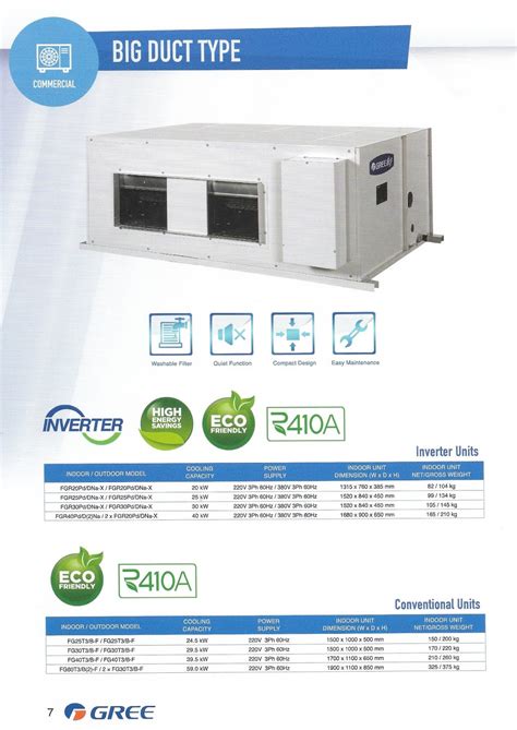 Maximaxsystems Gree Big Duct Type Air Cons