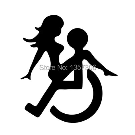 Wheelchair Sex Car Window Vinyl Decal Reflective Waterproof Stickers Funny Jdm And All The