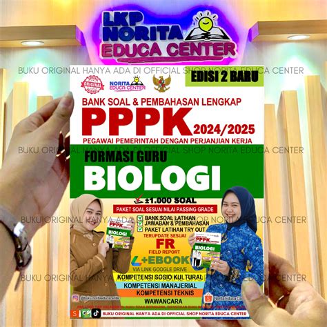 BUKU PPPK FORMASI GURU BIOLOGI 2024 2025 NORITA EDUCA CENTER