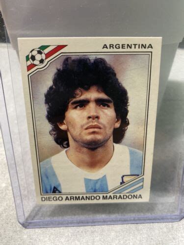 Panini Mexico 86 Diego Maradona Argentina Sticker Napoli 1986 1982 1978