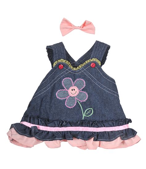 Summer Denim Dress Wbow Teddy Bear Clothes Outfit Fits Most 14 18