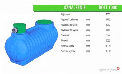 Zbiornik 1000L BOLT na szambo deszczówkę Wrocław Sprzedajemy pl