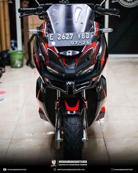 Decal Desain Adv Hitam Merah Fullbody Nusakambangan Sticker