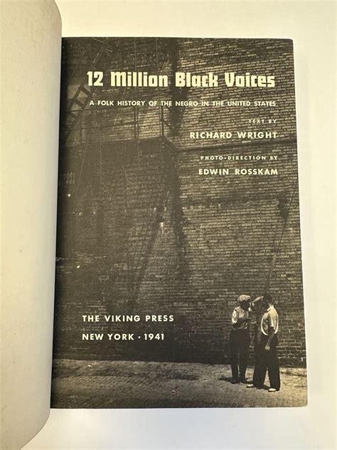 12 Million Black Voices A Folk History Of The Negro In The United