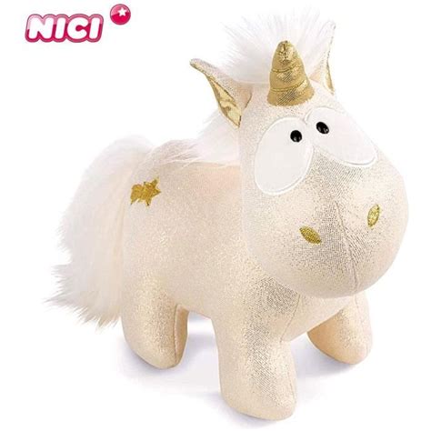 Jouet Peluche NICI Shooting Fourrure Douce et Dorée 32 cm