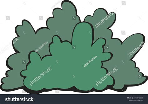 Cartoon Bush Tree Set Vector Trees Stock Vector Royalty Free 1433519894