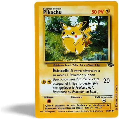 Carte Pokémon Pikachu 50 PV 60 64 Jungle NEUF FR Cdiscount Jeux Jouets