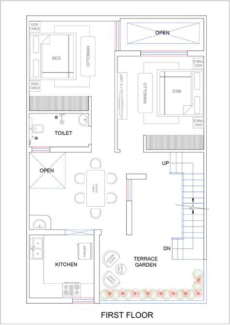 25x40 HOUSE PLAN | Family house plans, Bungalow house design, Model house plan