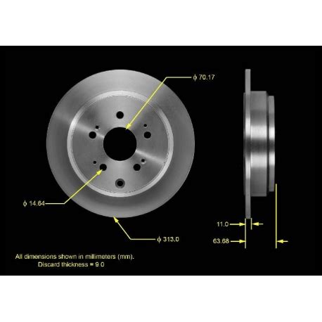 Tarcza Hamulcowa Tylna Prt Bendix Premium Honda Odyssey