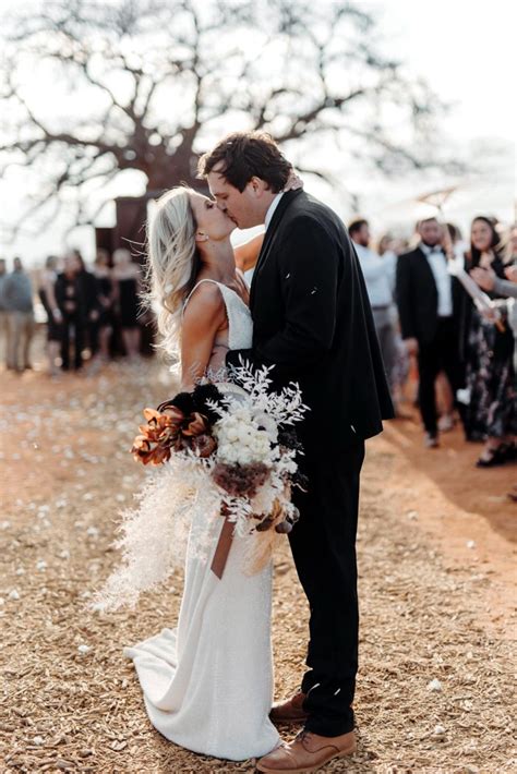 Terracotta And Pampas Grass South African Wedding At Bordeaux Game Farm