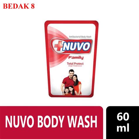 Jual Nuvo Sabun Mandi Cair Anti Bakterial Pouch 60 Ml Nuvo Body Wash