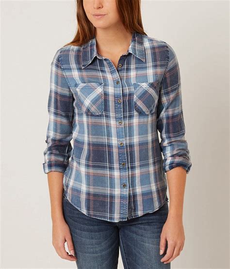 Daytrip Plaid Shirt Womens Shirts Blouses In Multi Buckle Plaid