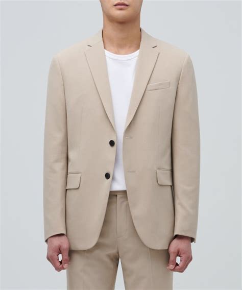 MUSINSA MUSINSA STANDARD LIGHTWEIGHT BASIC BLAZER BEIGE