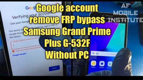 Samsung G532F FRP Bypass Samsung Grand Prime Plus Google Account Remove