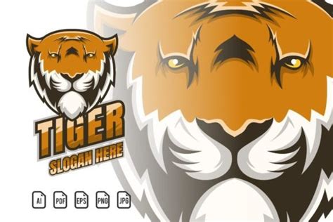 Tiger Mascot Logo Graphic by maxs_graphic · Creative Fabrica