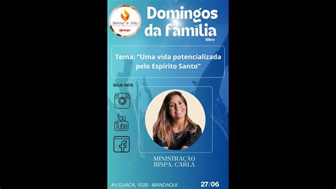 Culto da Família Ministração Bispa Carla 16 06 24 YouTube