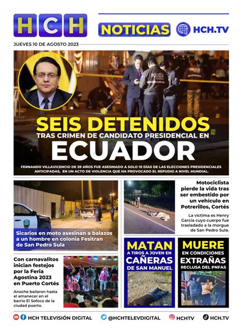 Portada Hch De Agosto De Hch Tv