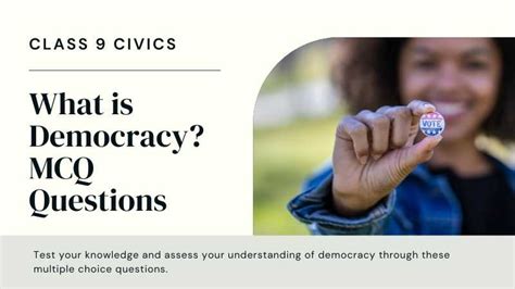 Mcq Questions For Class Civics Chapter What Is Democracy