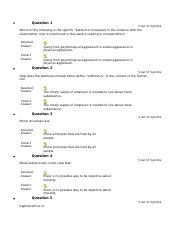 Ethc Quiz A Docx Question Out Of Points Which Of The Following