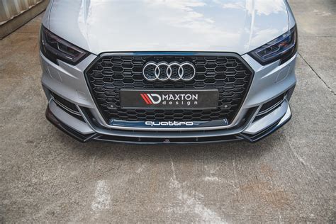 Audi S3 8v A3 8v S Line Facelift Front Splitter V3 Maxton