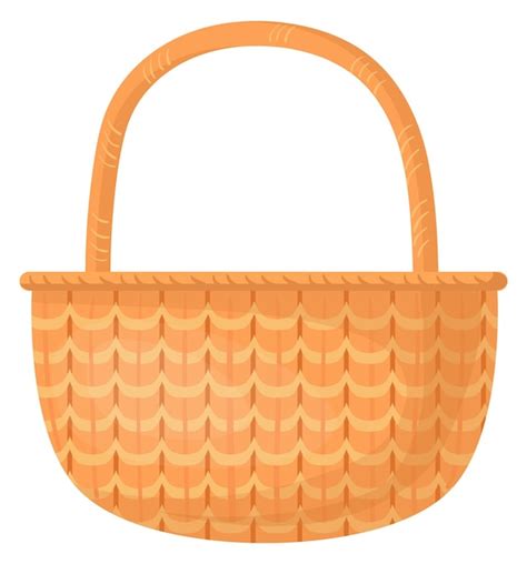 Empty Picnic Basket Clipart