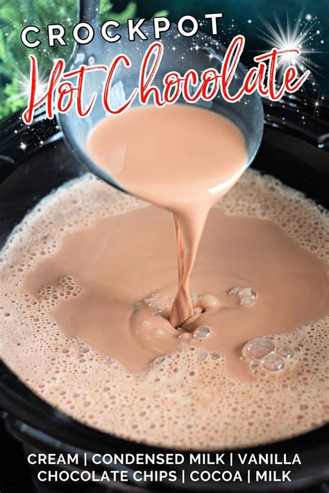 Crock Pot Hot Chocolate Thick And Creamy A Favorite Christmas Eve Traditi Crockpot Hot