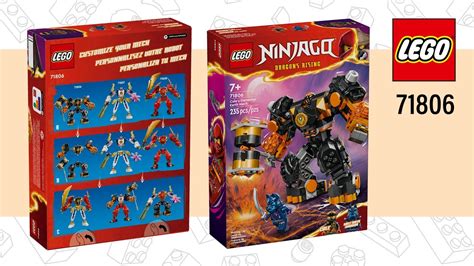 LEGO NINJAGO Dragons Rising Coles Elemental Earth Mech 71806 235 Pcs