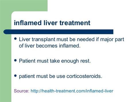 Inflamed liver