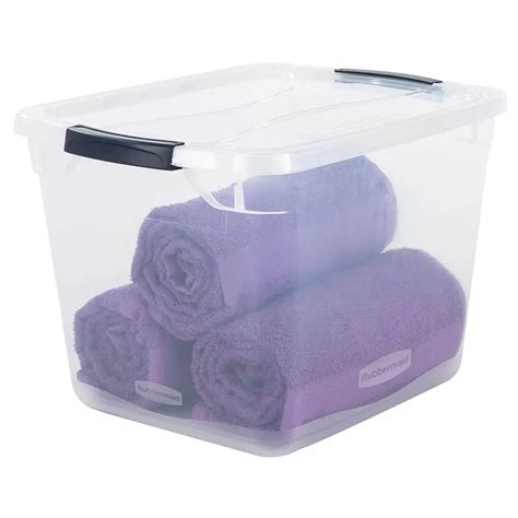 Rubbermaid Cleverstore Clear Latching Storage Box - Shop Storage bins ...