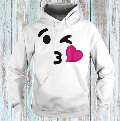 Blowing kiss emoji funny halloween costume shirt - Teefamily